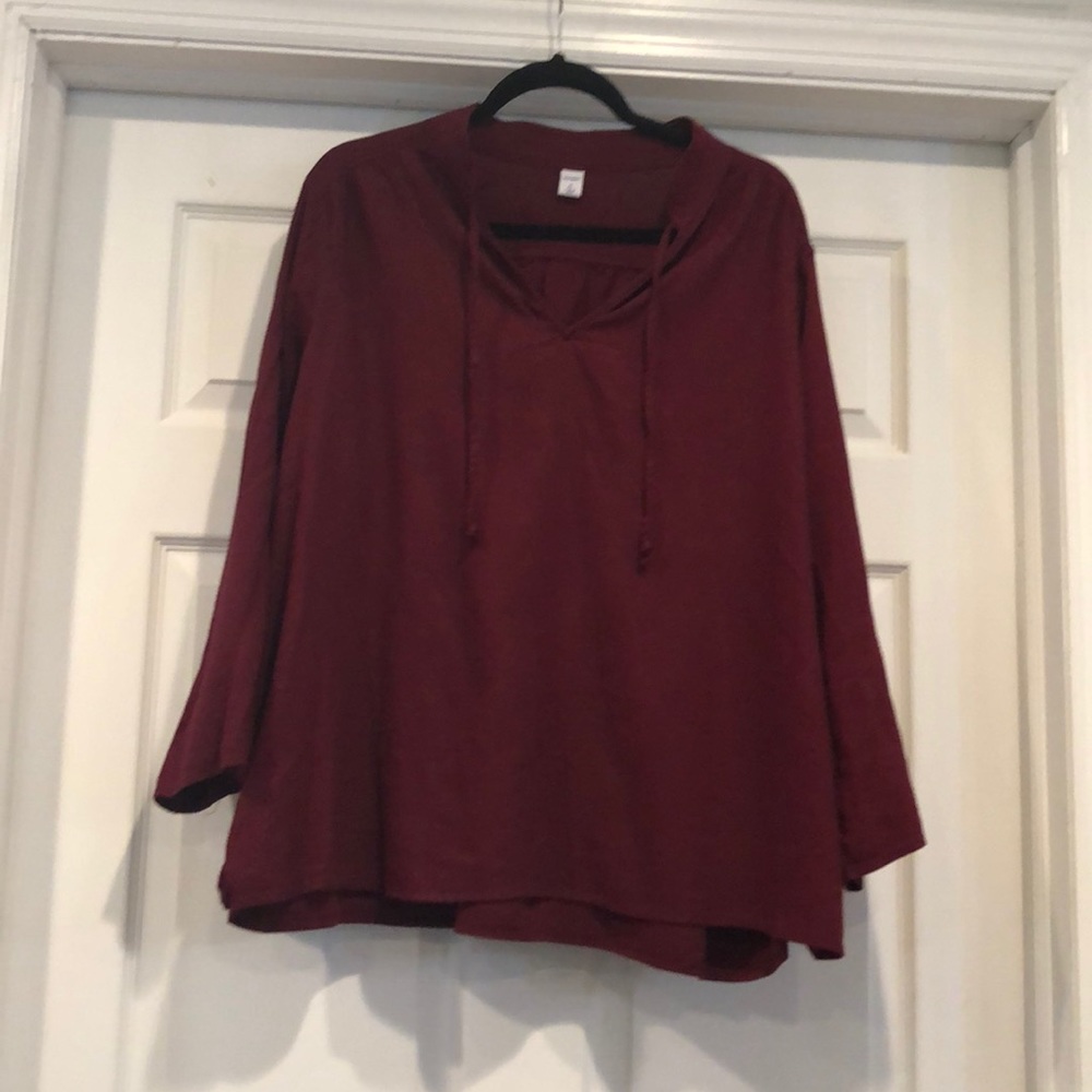 Maroon shirt